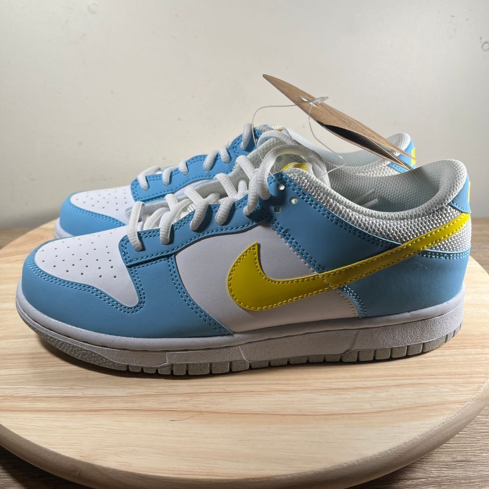 Nike Dunk Low GS Homer Simpson Mens 6.5y Shoes Blue Athletic Casual Sneakers - Picture 5 of 11